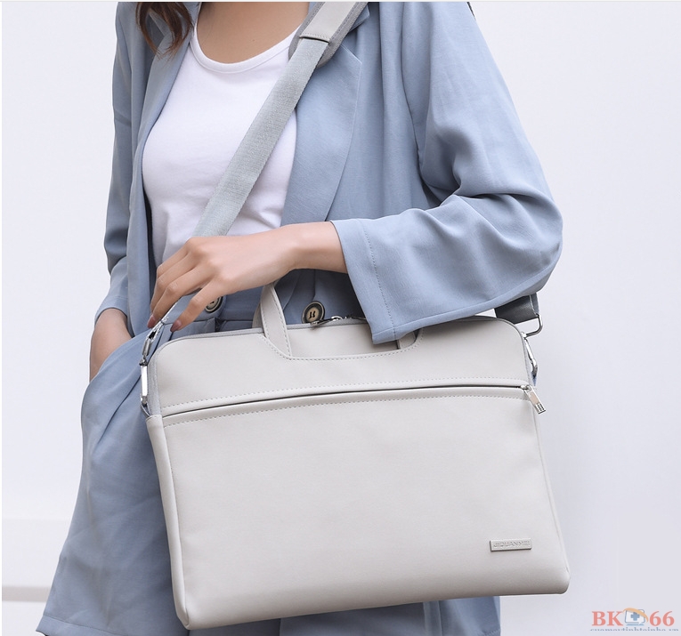 Túi chống sốc laptop, macbook da PU-11